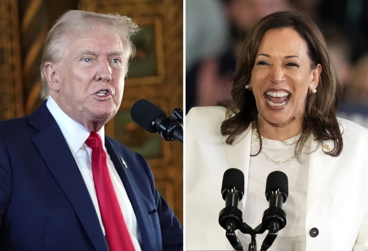 Sự trái ngược trong thông điệp tranh cử của bà Harris và ông Trump